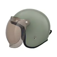 在飛比找蝦皮商城優惠-M2R MO-3 安全帽 MO3 素色款 橄欖綠 復古帽 半