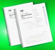 Owners Manual for Olympus OM System OM-1, 2 Manual Set, 343 Pages W/Clear Covers