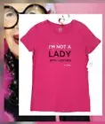 MAJESTIC FILATURES Iris Apfel I’m Not A LADY Who Lunches Deluxe T-Shirt Sz M NWT