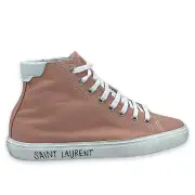 SAINT LAURENT WOMEN SNEAKERS MALIBU MID TOP SOLARIS PINK PLUS 658196 GIIN0 5961