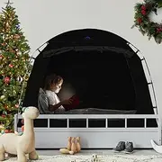 Blackout Bed Tent for Autism Kids, CPC Certified, Blackout Autism Sensory Tent for Twin Size Floor Bed,Full Bed for Autistic Child Sleeping Adult Calming