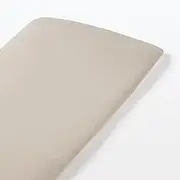 MUJI Cotton Sheeting Futon Sheets, S, Shallow Fitted Sheet, for 39.4 x 78.7 x 12.9 inches (100 x 200 x 3-10 cm), Heather Beige 84738128