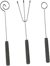 IMIKEYA 3Pcs Stainless Steel Chocolate Dipping Fork Ergonomic Candy Forks for Fondue Cheese and Truffles Kitchen Tools for Decorating and Serving