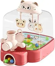 Wscwl Tabletop Pinball Machine,Cute Bear Tabletop Arcade Pinball | Interactive Toys, Learning Activities, Fine Motor Skills Girls Ages 3+