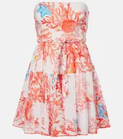 [Poupette St Barth] Poupette St Barth Christine printed cotton minidress AU 6 multicoloured