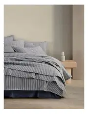 [Sheridan] Reilly Stripe Bedcover in Atlantic
