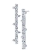Kenneth Jay Lane Cubic Zirconia Bar Linear Drop Earrings