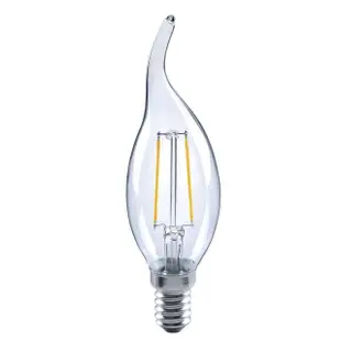 【Luxtek樂施達】買四送一 LED 拉尾蠟燭型燈泡 全電壓 2.5W E14 黃光 5入(3000K 仿鎢絲燈 水晶吊燈適用)