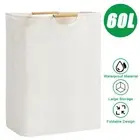 Large Laundry Washing Bag Basket Storage Dirty Clothes Folding Bin Hamper Lid