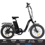 48V 20" 10AH Electric Bike - 500W E-bike Bicycle Ebike Lithium Motorised Battery