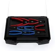Gedore Straight and 45 Degree Angled Tips Circlip Pliers 8-Pieces Set in I-Boxx 72