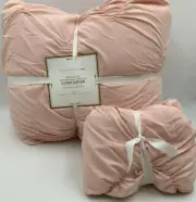 Pottery Barn Teen Whimsical Waves Comforter Blush XLTwin W/1 Standard Sham 9996N