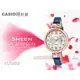 CASIO 時計屋 專賣店 SHEEN SHE-4055PGL-7A氣質優雅指針女錶 皮革錶帶 白面玫瑰金X藍色錶帶 防水50米 全新 保固一年 開發票