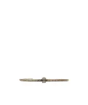 Alexander McQueen Skull Embellished Bracelet Yellow