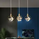 Crystal Pendant Light Bar Lamp LED Ceiling Light Dining Room Chandelier Lighting