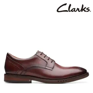 【Clarks】男鞋 Un Hugh Lace 寬楦設計經典優躍德比鞋 皮鞋 紳士鞋(CLM68323D)