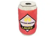 Can of Beer Large Soft Plush Dog Toy - 15cm (FuzzYard)