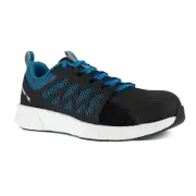 Reebok Work Men's Fusion Flexweave Composite Toe EH Athletic Work Shoe Black/Blu