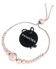 NEW 100% Authentic PANDORA Rose gold String of Beads Slider Bracelet 587749C00