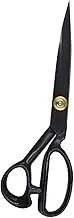 HOODANCOS 1 Pair Professional Metal Tailors Scissors Heavy Duty Sewing Shears for Fabric Cutting Comfortable Handle Lightweight Design Durable Resistant for Tailoring Crafts Black