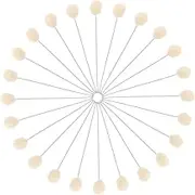 ABOOFAN 50pcs Small Wool Daubers with Metal Handle Versatile Brush Applicator for Even Leather Dyeing Staining Crafting Projects for Leather Dye Applications