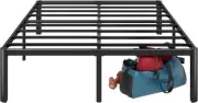 Zinus Van Queen Bed Frame 40cm Metal Bed Base | Steel Slat Mattress Support | Be