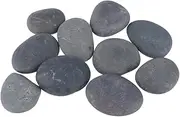 GARVALON Hand-Painted Rocks 20pcs Pebbles for Painting for DIY Landscaping Art Projects