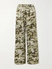 [AMIRI] AMIRI - Camouflage-print Satin Pants - Green - large large Green