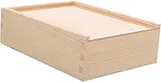 HOOTNEE Antique Wood Bible Box Keepsake Storage Container Solid Wood for Organizing Bibles Classic Church Style Design for Home Decor