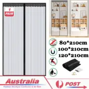 Screen Door Mesh Net Black Transparent Curtain Fly Magic Mosquito Bug