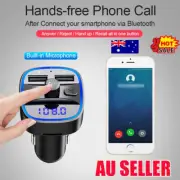 Bluetooth 5.0 Wireless Car FM Transmitter MP3 Player Radio 2 USB Charger VP