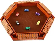Toddmomy Shut The Box Game Sided Wooden Dice Game for Family Fun Easy to Play for Parties Classroom Gatherings Present for All Ages