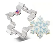 SNOWFLAKE Metal Cookie Cutter- by Ann Clark 3.5 Inch