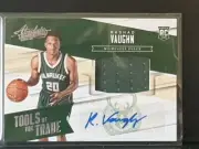 2015-16 Absolute Tools of The Trade Rashad Vaughn RC Jersey Auto Card/99 - Bucks
