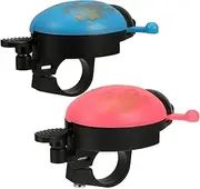 WOONEKY 2Pcs Retro Bike Bells for Loud Sound Cute Easy to Install Suitable for Road and Mountain Biking Colors for Safety