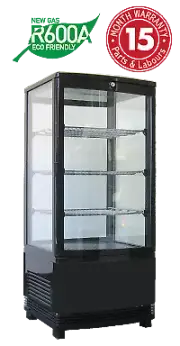Four Sided Display Fridge 86L Exquisite Takeaway Kitchen Resturant