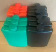 12 Pack - Multi Color - Plastic Alcohol Flask - Ships Free