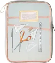 Clear File Bag, Stationery Supplies Wallet, Mesh Waterproof Document Folder, Large Capacity Design, Wide Opening, for A4 Files, Office Storage, Organization, 10.24x13.78 inches