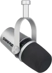 Shure MV7 USB/XLR Podcast Microphone (Silver)