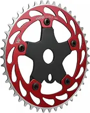 Helix Chainring w/Spider Sprocket 44T 1/8" 110mm BCD 5 Arm Hole Old School BMX, Red, WFS3068-BO