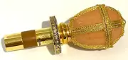 Faberge egg enamel bottle stopper the Danish Palaces New no box