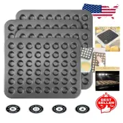 Even Heat Distribution 4 Pcs Mini Muffin Pan Set - Ideal for Baking Delights