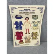 1989 Smithsonian institution-Nostalgic American paper doll sheet,2-page Sealed.