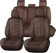 YuEany Car Seat Covers Universal Fit for LR Rover Range Evoque Sport Freelander Discovery 3 4 5 Nappa Leather Protection Set