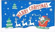 Merry Christmas Blue Flag 3' x 5' - Christmas Flags 90 x 150 cm - Banner 3x5 ft - AZ FLAG