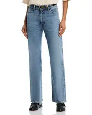 Frame The Pixie Arrow High Rise Bootcut Jeans in Leela