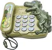 Telephone Learning Machine - Cartoon Dinosaur Early Educatio Toy Telephone - Engaging Phone Toy, Letter & Number Learning, Fosters Parent-Child Interaction
