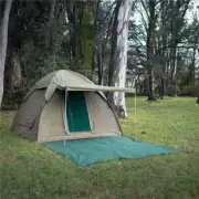 Bushtec Adventure TEND3030FR2 Alpha Kilo 4000 Canvas 6 Person Bow Tent Campi...