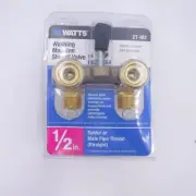 Watts 1/2" Male Thread Washing Machine Shutoff Valve 2T-M2
