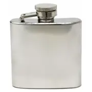 5 oz Brushed Steel Pocket Hip Alcohol Liquor Flask Stainless Steel